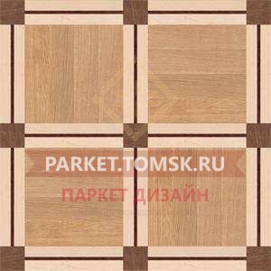 Художественный паркет Модули (мозайка) Дуб Селект, Клён, Орех